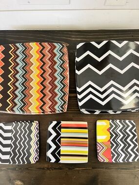 Missoni for Target Zigzag Black White and Multicolor Dinnerware Set